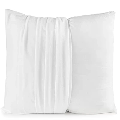 Afbeelding van beschermende kussenbeschermer, set van 2, 40 x 60 cm met geweven, 100% katoen kussenhoes, kussensloop tegen mijten