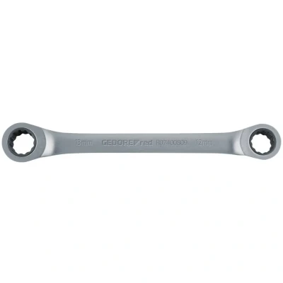 Afbeelding van Gedore RED R07401213 3300894 Dubbele ringsleutelratel 12 13 mm DIN 3113, ISO 3318