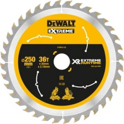 Afbeelding van DEWALT DT99572 QZ EXTREME Runtime cirkelzaagblad 250mm x 30mm 36T