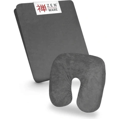 Afbeelding van Zen Hoes voor massagetafels en hoofdsteunen Hoeslaken van zachte badstof cosmetische, therapeutische behandelingstafel Ligstoelovertrek wasbaar op 60 C Accessoire