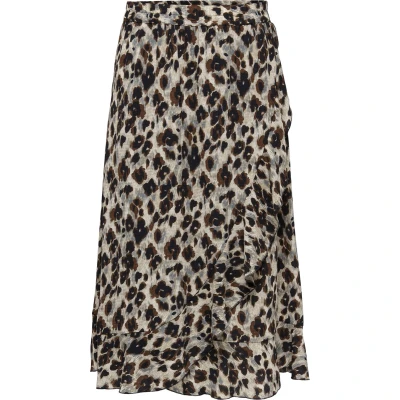 Afbeelding van ONLY Onlcarly Flounce Skirt Alijn rok Cloud dancer nature, Dames, Maat: Small, nature
