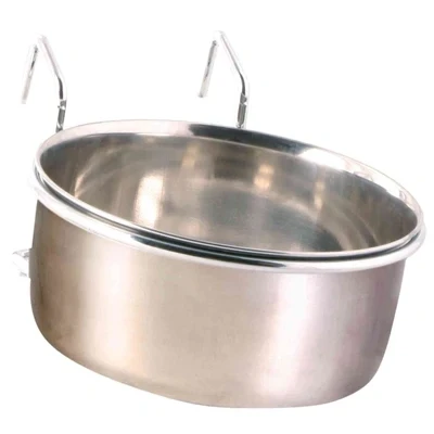 Afbeelding van Trixie Voerbak Met Houder Om Op Te Hangen Rvs 600 ML 12 CM (405231)