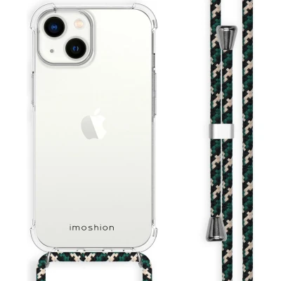 Afbeelding van iMoshion Hoesje Geschikt voor iPhone 14 met koord Backcover Transparant