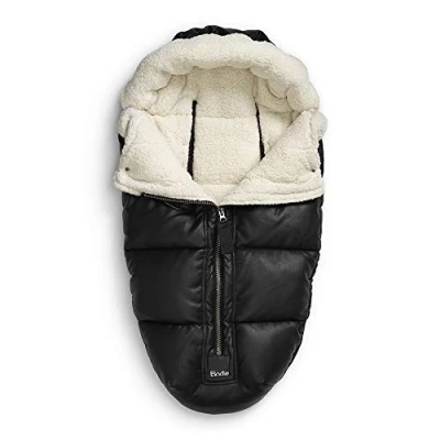 Afbeelding van Elodie Voetenzak Vegan leder Buggy Kinderwagen Aviator Black