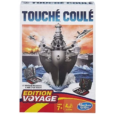 Image de Hasbro Gaming Touché Coulé Édition Voyage Version Compacte Jeu de et Stratégie pour Enfants à partir 7 Ans Plus Cadeau la Famille Multicolore