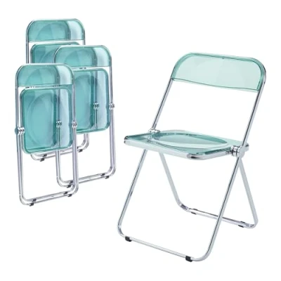Afbeelding van Klapstoel set van 4 Pornainen 74x46x47 cm mintgroen [en.casa]