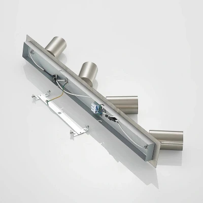 Afbeelding van Lindby buitenspot 4lichts Staal, aluminium H: 16.5 cm GU10 nikkelsatijn