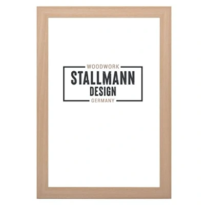 Afbeelding van Stallmann Design SD fotolijst met ontspiegeld acrylglas, nieuwe moderne beukenlijst, 90 x 120 cm, om verticaal of horizontaal op te hangen