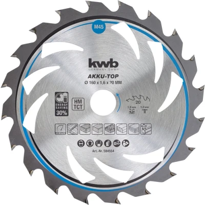 Afbeelding van KWB cirkelzaagblad ø 160 x 1,6 16 mm 20 tands