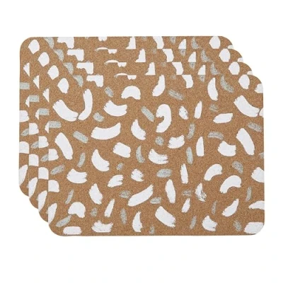 Afbeelding van Creative Tops Set van 4 placemats kurk