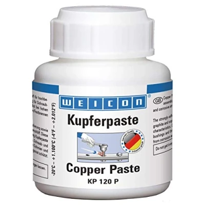 Afbeelding van WEICON Koperpasta 120 g, bescherming, ontvetter en smeermiddel voor hoge temperaturen