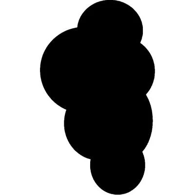 Image de Silhouette nuage ardoise Feutre craie inclus et kit velcro pour accrochage mural 30x50cm