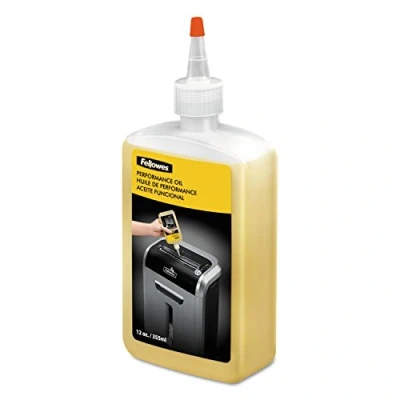 Image de Fellowes Huile pour détruire les documents hachoir à papier fragment et bande, 355 ml lubrifiante avec bec verseur