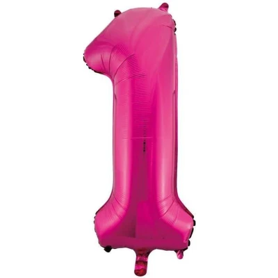Afbeelding van Ballon folie 1 roze 86cm