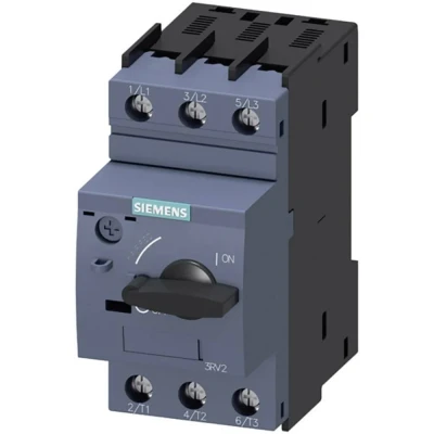 Afbeelding van Siemens 3RV2011 0GA10 Vermogensschakelaar 1 stuk(s) Instelbereik (stroomsterkte): 0.45 0.63 A Schakelspanning (max.): 690 V/AC (b x h d) 45 97 mm