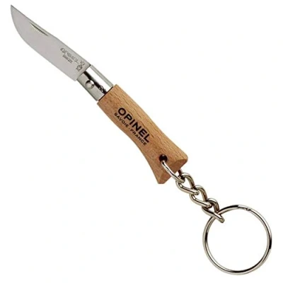 Afbeelding van Opinel Mini mes maat 2 met hanger, bruin, eenheidsmaat