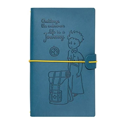 Afbeelding van The Little Prince Notitieboek A5 19,5 X 12 Cm Imitatieleer Blauw