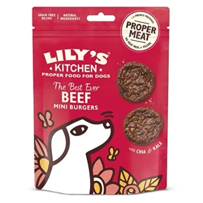 Afbeelding van Lily&#039;s Kitchen Dog The Best Ever Beef Mini Burgers 70 GR