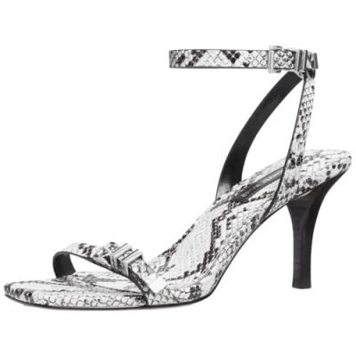 Afbeelding van Michael Kors Darrington Stiletto Sandalen, Dames, Maat: 39, Aluminum Hoogwaardig imitatieleer
