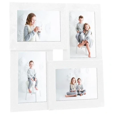 Afbeelding van Fotolijst voor 4x(10x15 cm) foto MDF wit