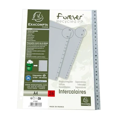Afbeelding van Exacompta 1726E 20x Intercalaires PP rec