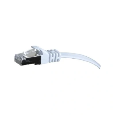 Image de Cordon RJ45 plat catégorie 6 U/FTP snagless blanc 1 m