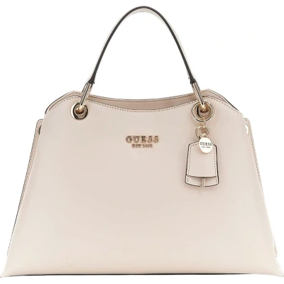 Afbeelding van GUESS Schoudertas Handtas Eco Evaine Girlfriend Satchel Stone Lichtgrijs