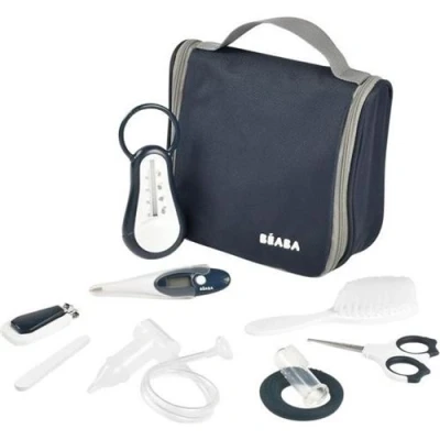 Image de Beaba, Trousse De Toilette Nomade, 9 Accessoires, Night Blue
