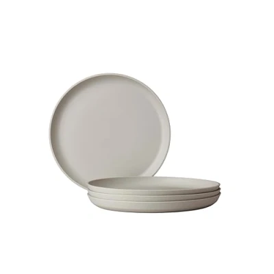 Afbeelding van Mepal ontbijtbord Silueta 4 stuks Camping borden Nordic white