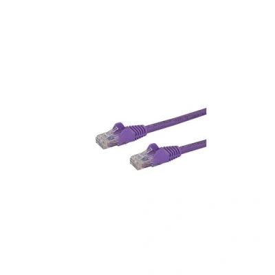 Image de StarTech.com Câble réseau Cat6 UTP sans crochet 3 m violet Cordon Ethernet RJ45 anti accroc patch RJ 45 (M) pour CAT 6 bloqué
