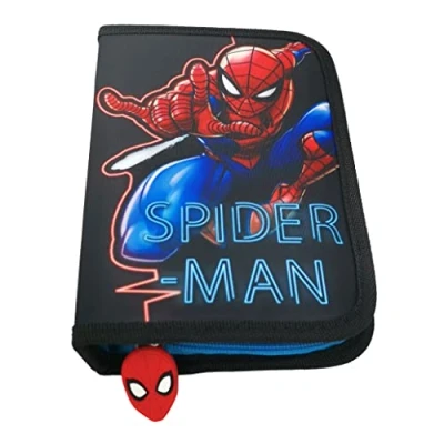Afbeelding van Theonoi Pennenetui in paardenvorm, 2 vakken, etui met twee verdiepingen, cadeau voor meisjes, Spiderman,