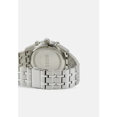 Afbeelding van BOSS Skytraveller Horloge silvercoloured/black, Heren, Maat: One Size, Silver coloured/black