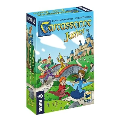 Afbeelding van Devir Carcassonne Junior gezelschapsspel, meerkleurig, 27,5 x 6,5 19 cm (BGCARJTR)