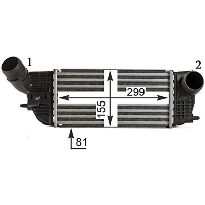 Afbeelding van Mahle Original Interkoeler CI 466 000P