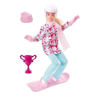 Afbeelding van Barbie Snowboarder Wintersport Barbiepop