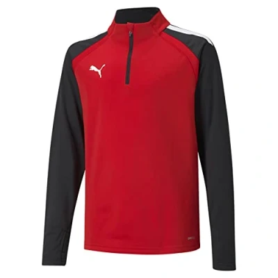 Afbeelding van puma Teamliga Longsleeve voor kinderen, Maat: 128, red / black