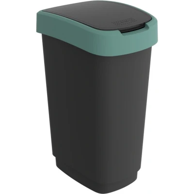 Afbeelding van Rotho Twist afvalbak kunststof 50Liter misletoe groen