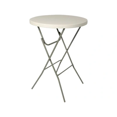 Afbeelding van Lesli Sta tafel Ø 80 Cm. Granietlook