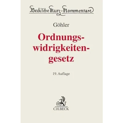 Afbeelding van Gesetz über Ordnungswidrigkeiten (Beck&#039;sche Kurz Kommentare