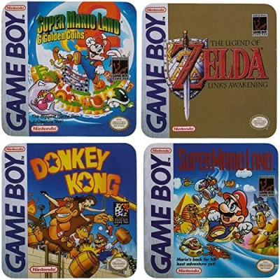 Afbeelding van Nintendo Gameboy Classic Collection Onderzetters 4 in giftbox
