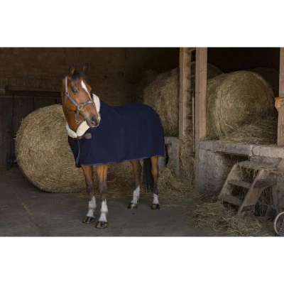 Image de EQUITHÈME Couverture en Laine Teddy Marin 125/175