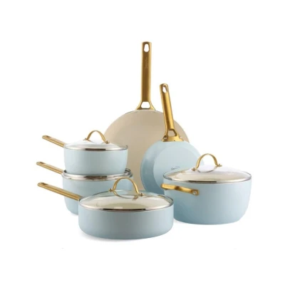 Afbeelding van GreenPan Padova Light Blue 10 delige Pannenset