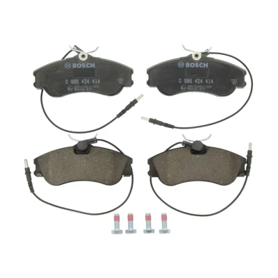 Afbeelding van BOSCH 0 986 424 414 Remblokkenset Low Metallic Met ingebouwde slijtagesensor anti kreukplaat, schroeven toebehoren