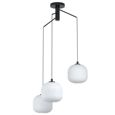Afbeelding van EGLO Mantunalle Hanglamp E27 Ø 62 cm Zwart/Wit
