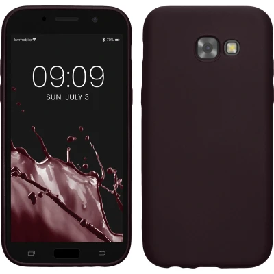 Afbeelding van kwmobile telefoonhoesje geschikt voor Samsung Galaxy A5 (2017) Hoesje smartphone Back cover in metallic braam