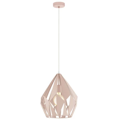 Afbeelding van Eglo Hanglamp Carlton p Pastel Abrikoos Roze
