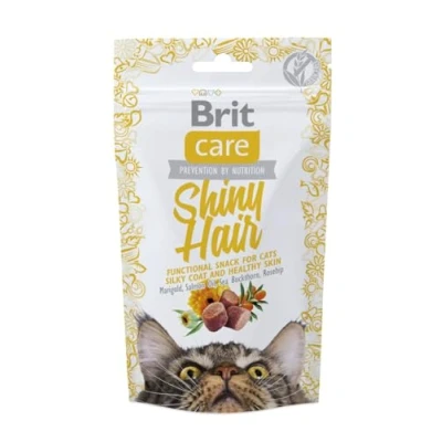 Afbeelding van Brit Care Cat Snack Shiny Hair Kattensnack Zalm 50 g
