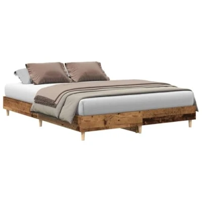 Afbeelding van vidaXL Bedframe zonder matras 150x200 cm spaanplaat bewerkt hout