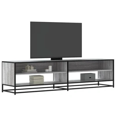 Afbeelding van vidaXL Tv meubel 180,5x40x46 cm bewerkt hout grijs sonoma eikenkleurig
