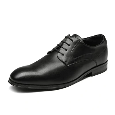 Afbeelding van Bruno Marc derby Oxford heren veters dressing schoen stad kostuum officieel bedrijf urban kleding, zwart